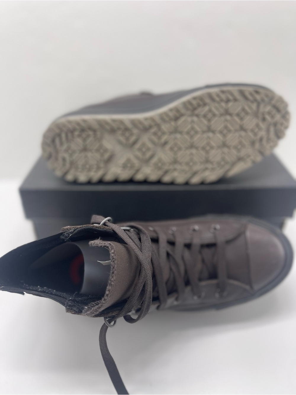 Converse WMNS CTAS CITY TREK WP HI COFFEE NUT/BLACK/SHARKSKIN Boots Cold Weather - Picture 3 of 15